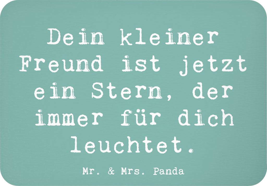Mr. & Mrs. Panda magnet Spruch Trauerbewältigung Haustierverlust - Meeresbrise - Geschenk, Verlust eines Haustiers, Trost, Kühlschrankmagnet, zet...
