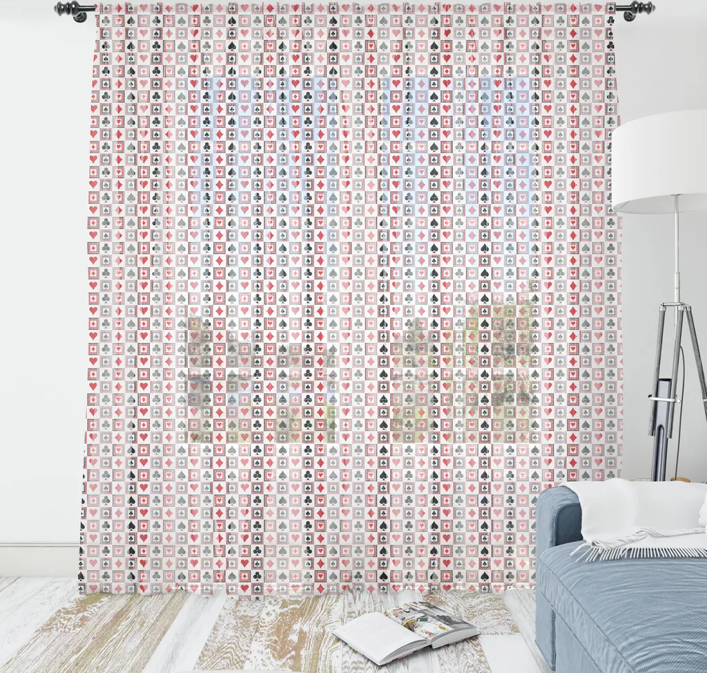 Telo d'Arredo ABAKUHAUS Kasino 220x274 - Tessuto Raso Lavabile