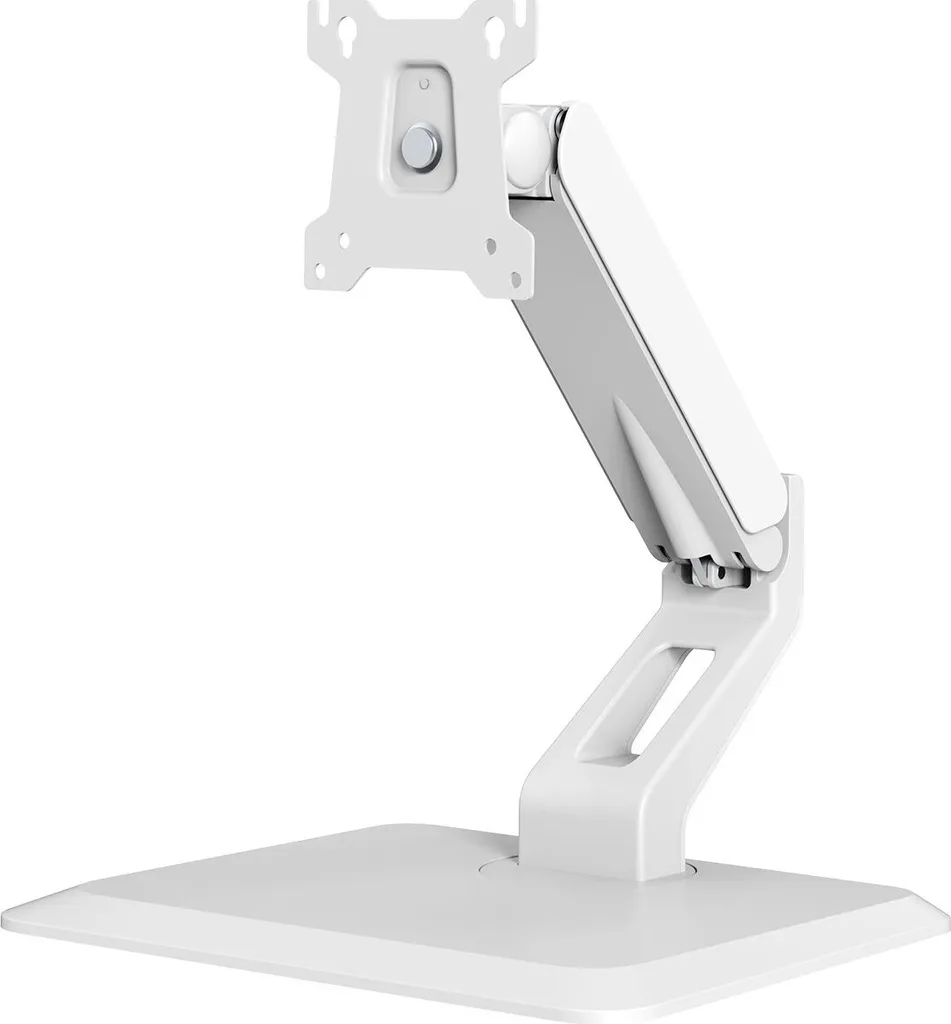 Support écran TV blanc à gaz 17-32 pouces - Fixation de bureau stable