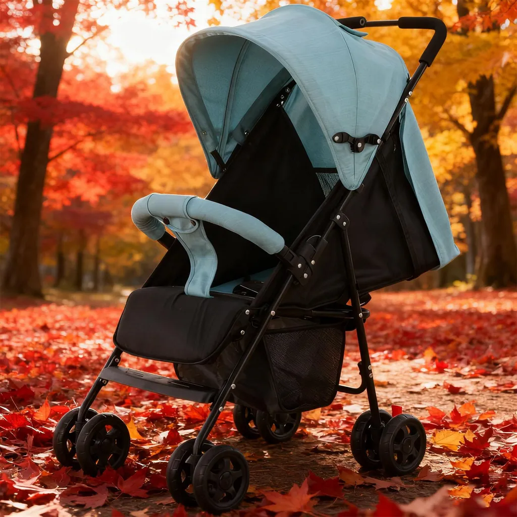 Poussette bébé pliable et légère Modèle City Blue avec assise réglable