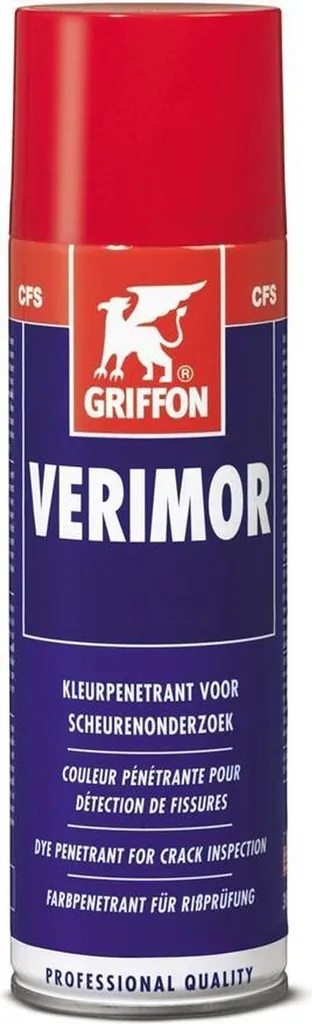 Liquide Pénétrant Rouge Verimor Griffon pour Ressuage et Inspection