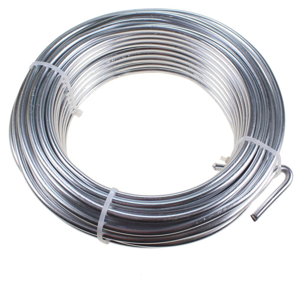 1kg Aludraht 5mm dick Aluminiumdraht Alu Draht ca.19m silber eloxiert