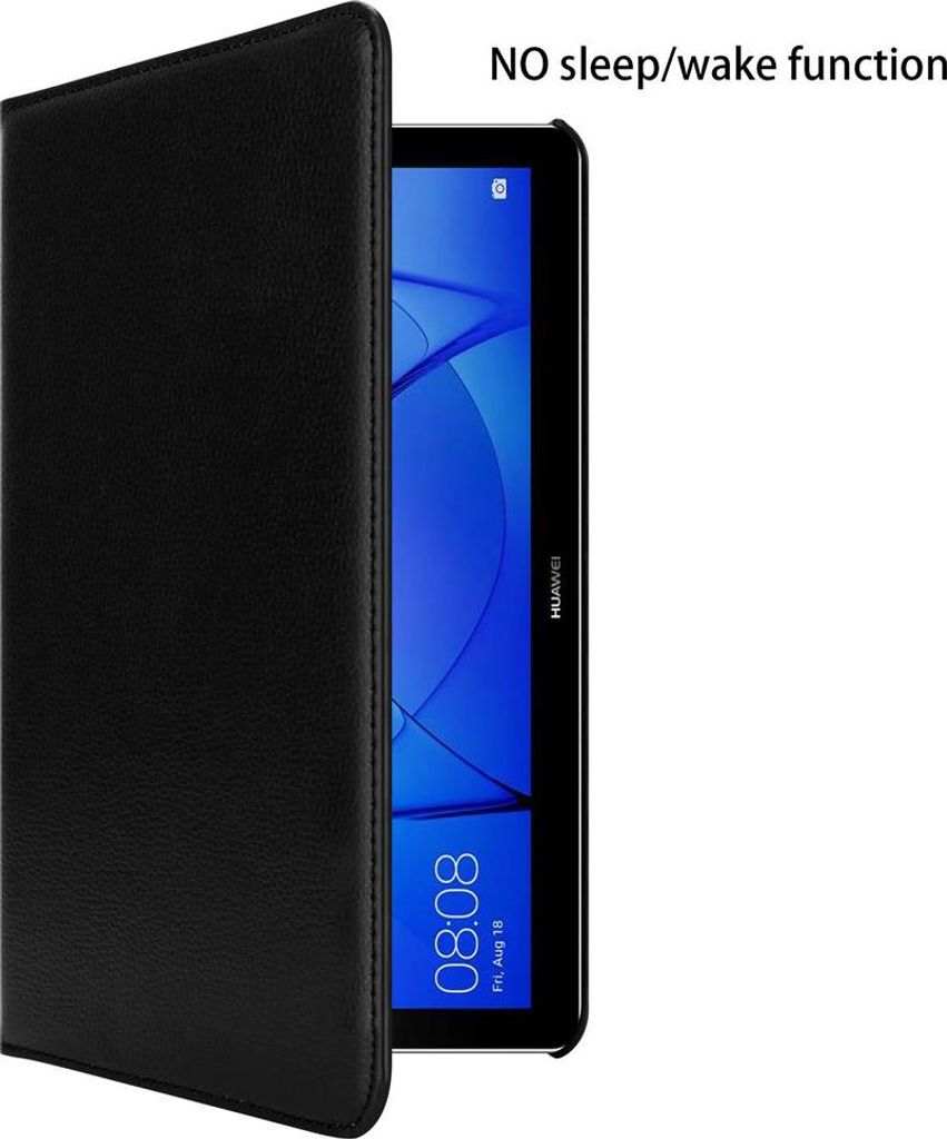 Cadorabo Hülle für Huawei MediaPad T3 10 (9.6 Zoll) Tablet Schutz Hülle in Schwarz Schutzhülle Etui Case Tasche Cover