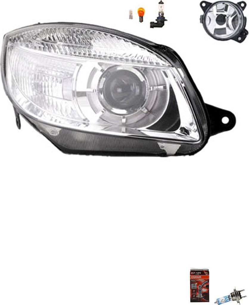 Scheinwerfer Osram Night Breaker Laser kompatibel zu Skoda Fabia 54 12/06-03/10R 5J1941018A 7H0941700C 7H0941700B 7H0941700 Johns