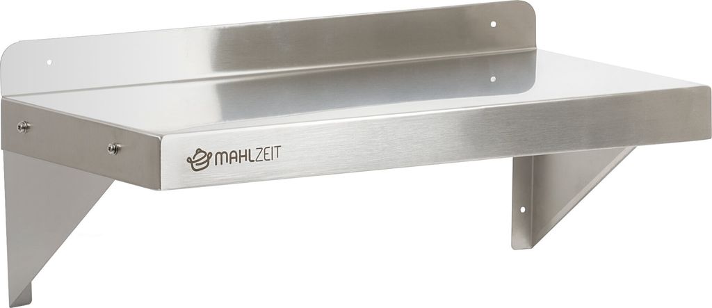 Mahlzeit Edelstahl Wandregal, 60 x 30 cm, Küchenregal Produktbild 