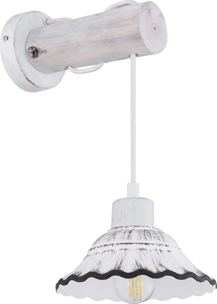 Scheda Tecnica Applique Globo JOWITA BH 17x32 cm Bianco E27