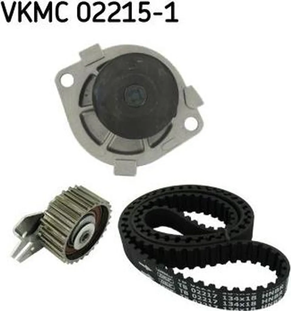 Kit de distribution complet avec pompe à eau SKF VKMC 02215-1 pour Marea
