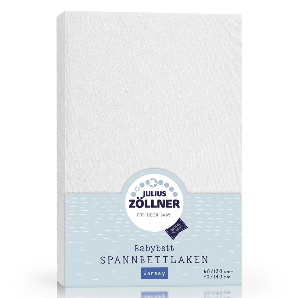 Drap-housse jersey pour lit d'enfant blanc Image du produit 