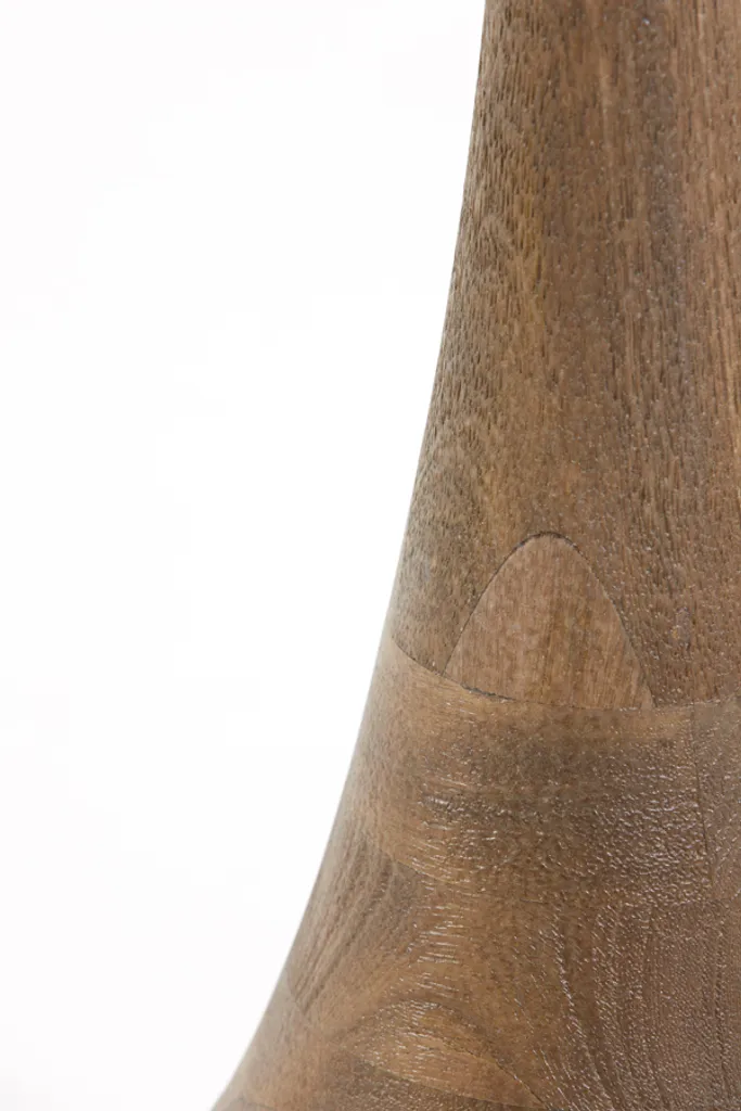 Lampadaire bois marron Nicolo E27 - Solution éclairage doux et naturel