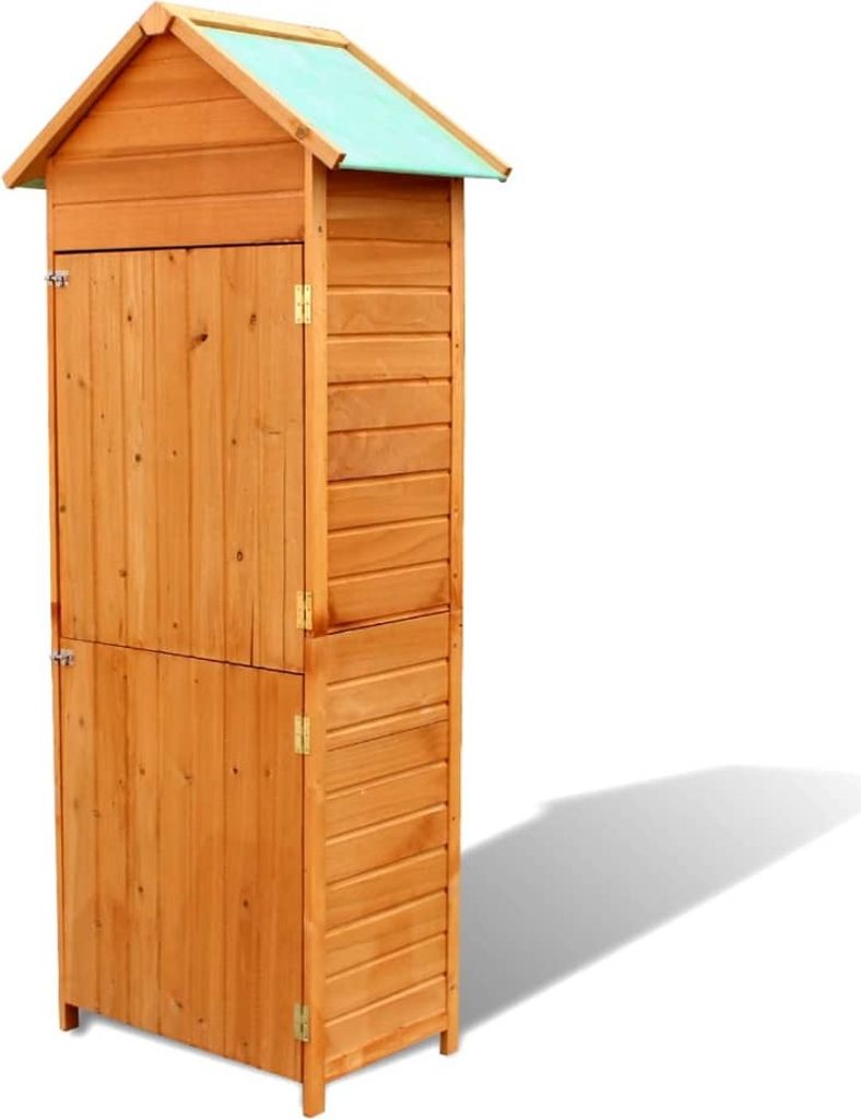 vidaXL Szafka ogrodowa brązowa 79x49x190 cm Zdjęcie produktu 