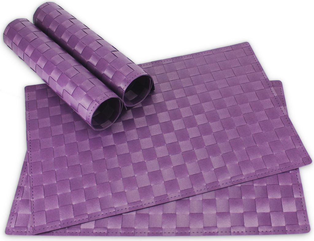 Tischsets MODERN 4er Set Violett als Tischuntersetzer