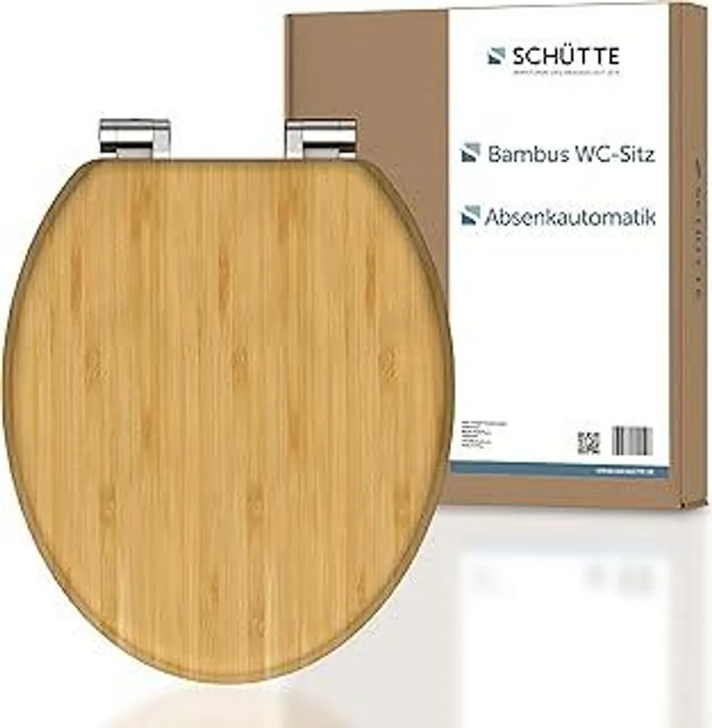 Copriwater Ecosostenibile in Bambù SCHÜTTE - Naturale e Robusto