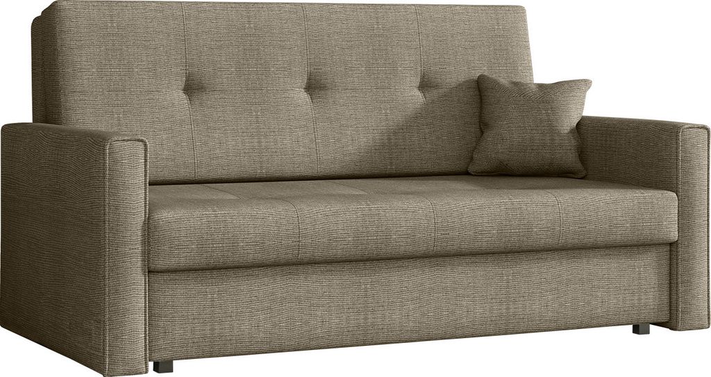MIRJAN24 Schlafsofa Viva Bis III, 3-Sitzer Sofa mit Bettkasten und Schlaffunktion, Polstersofa vom Hersteller, Stilvoll Couch (Spirit 3)