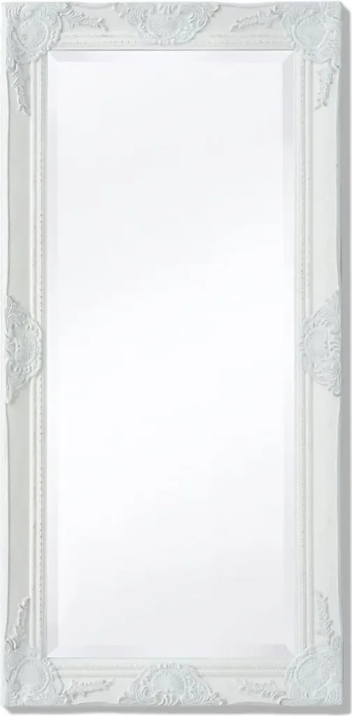 Specchiera Barocca Bianca 100x50 cm - Specchio da Muro Classico