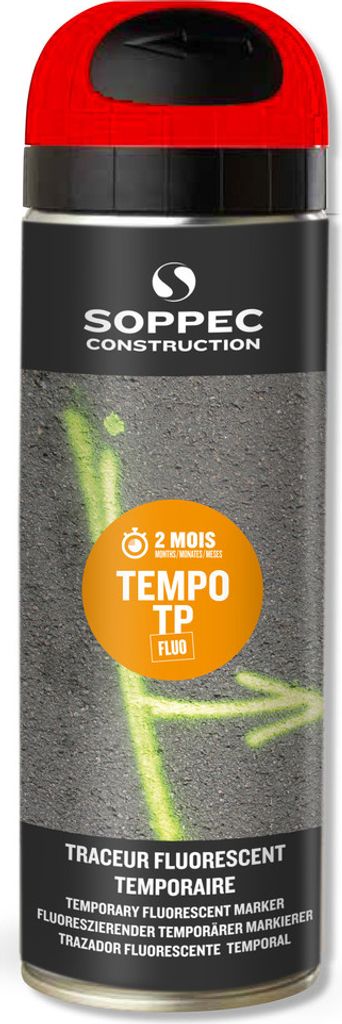Traceur Soppec Rouge Marquage Fluorescent Longue Durée - Image du produit 