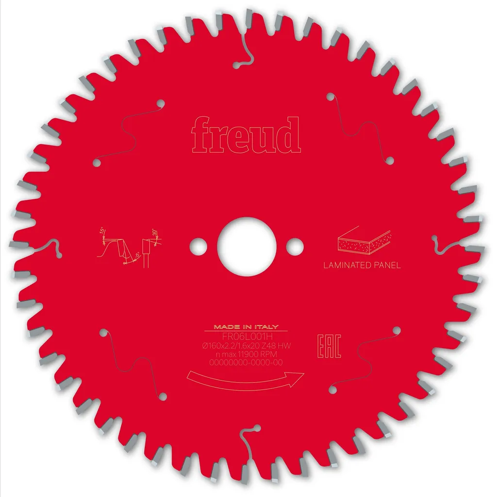 Lame de scie circulaire 160mm pour coupe de finition bois et panneaux