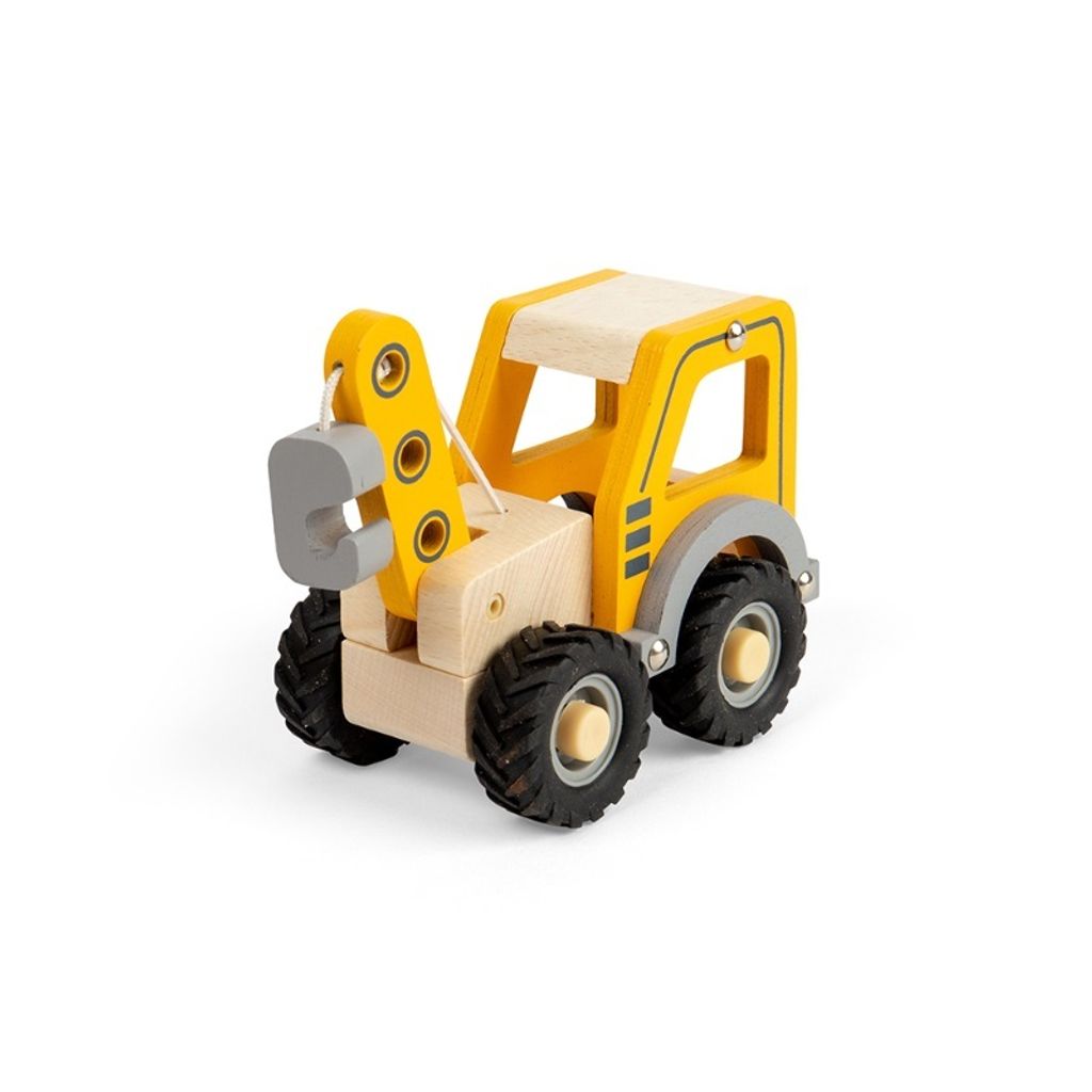 BigJigs Holz-Kranwagen Spielzeugauto - nachhaltigesHolz