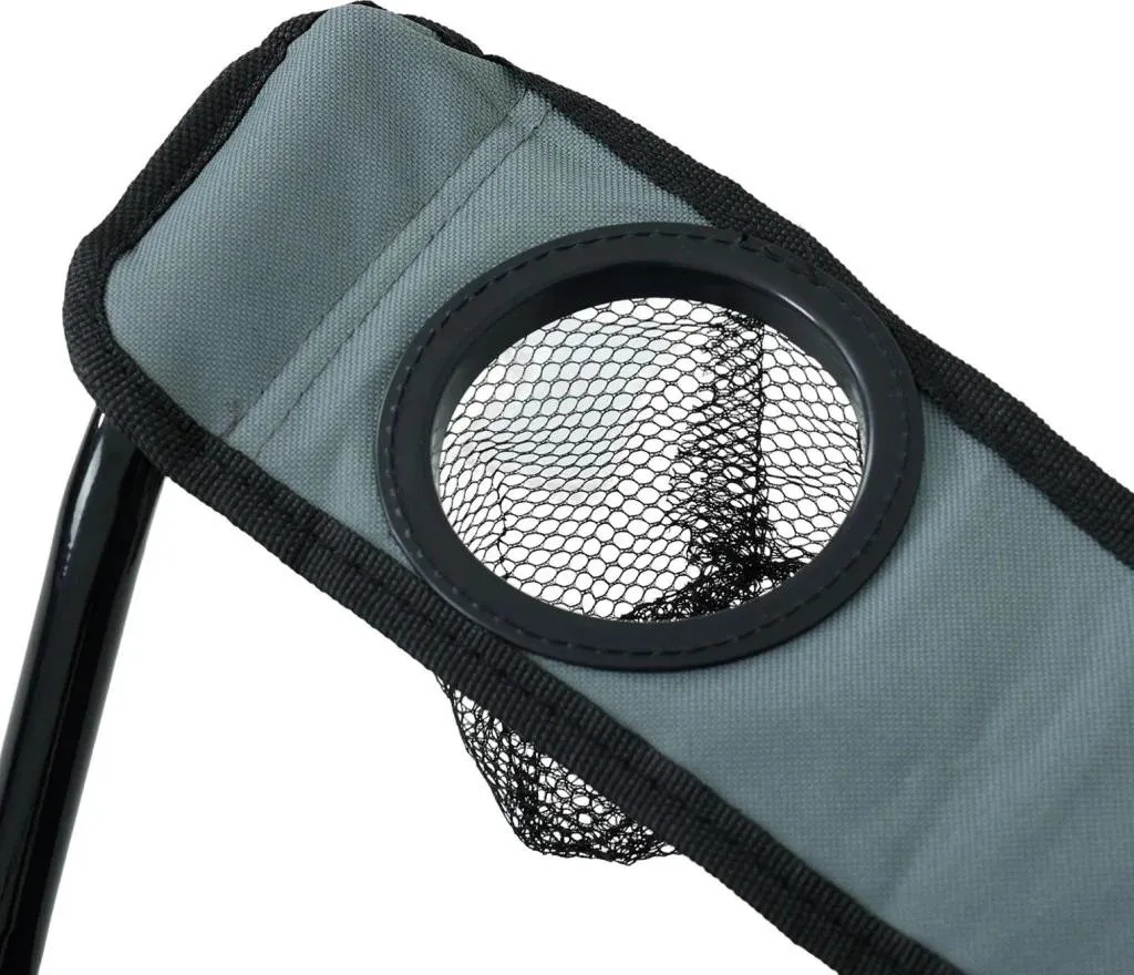 Chaise de camping ZARUN pliante et compacte - Modèle gris haute qualité - 8