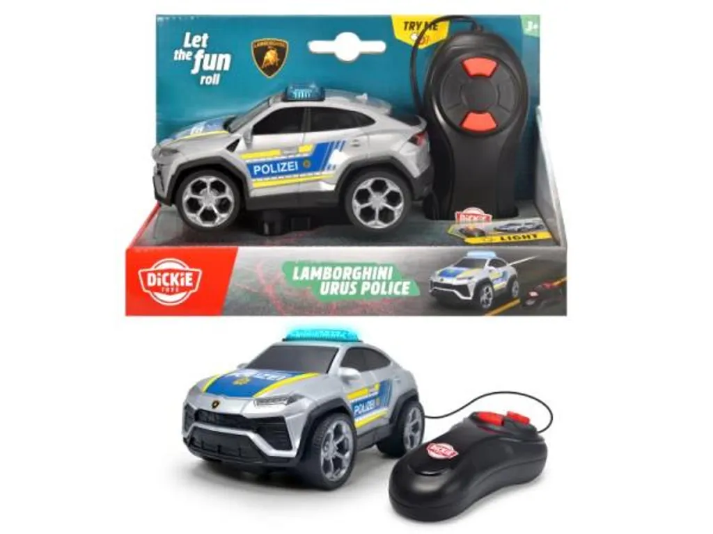 Voiture miniature Lamborghini Police 13 cm Dickie pour circuit enfant