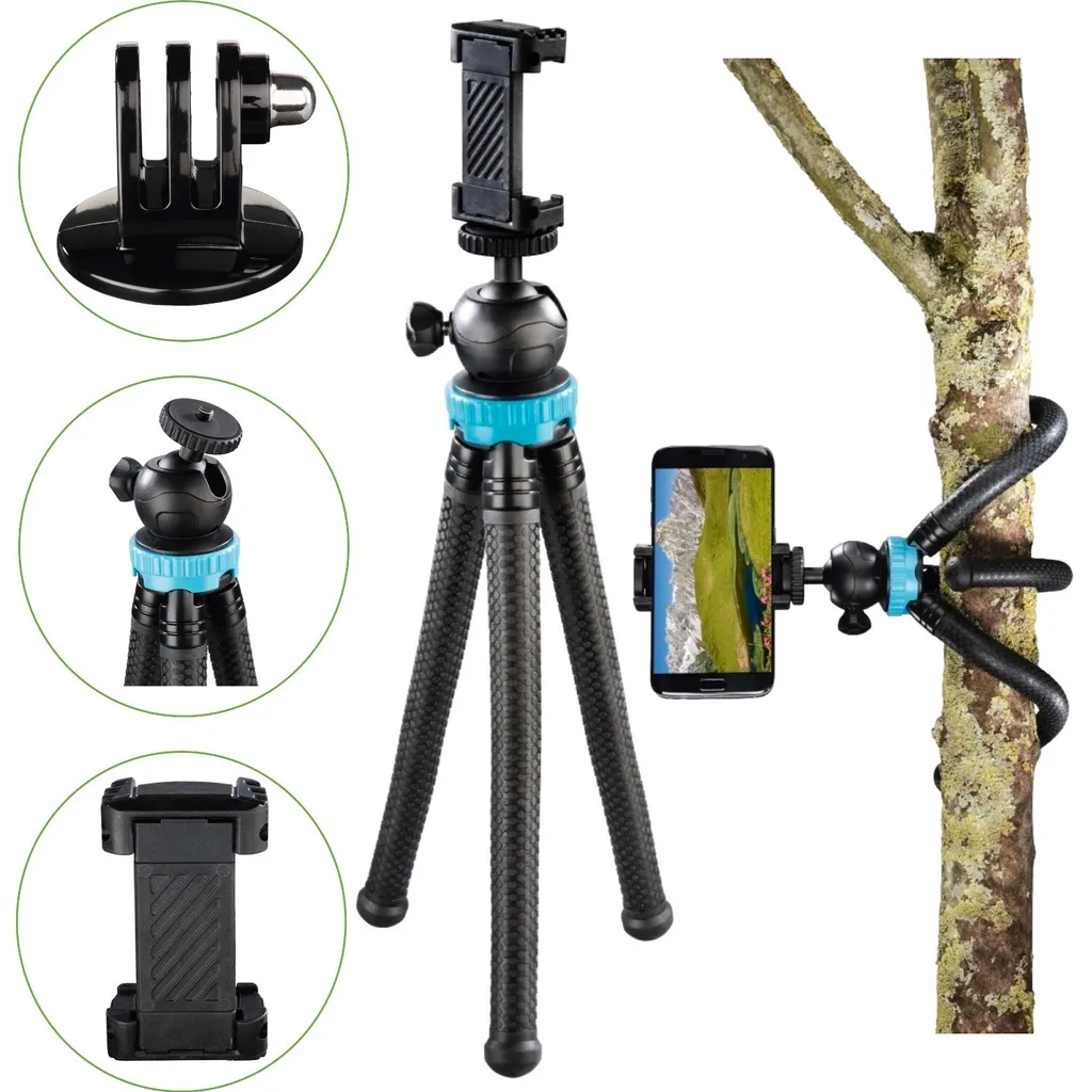 Treppiede Flex-Pro da 27 cm per smartphone/GoPro/fotocamere