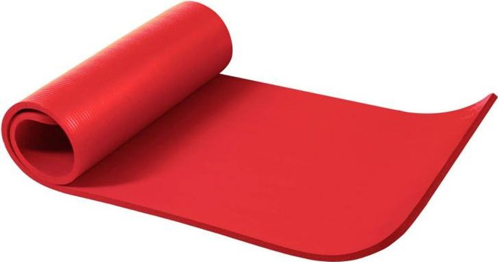 Gorilla Sports Podložka na jogu, 190 x 60 cm, červená Obrázok produktu 