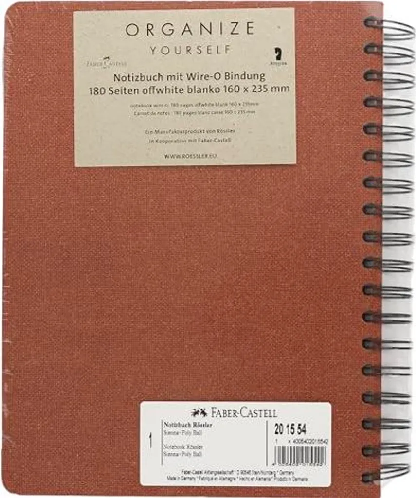 Carnet de Notes A5 Rigide Faber-Castell pour Organiser vos Idées Libres