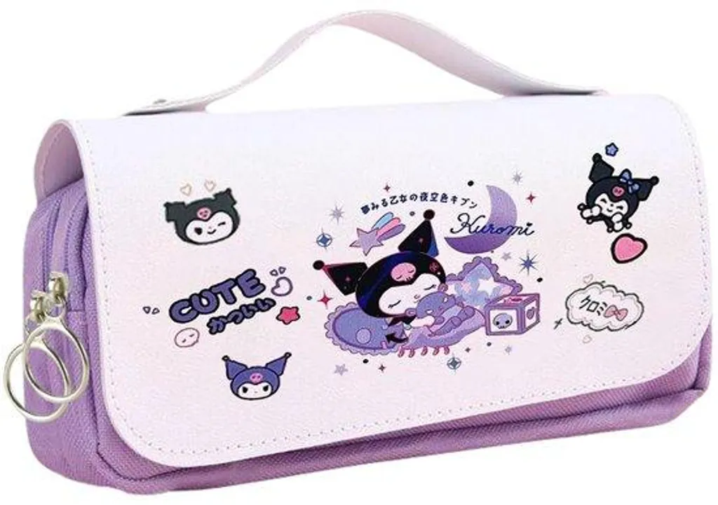 Sac Kuromi grande capacité design souple avec fermeture éclair robuste