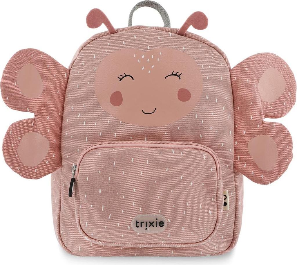 Trixie Kinderrucksack Mrs. Butterfly - wasserabweisender Schulranzen Schmetterling rosa