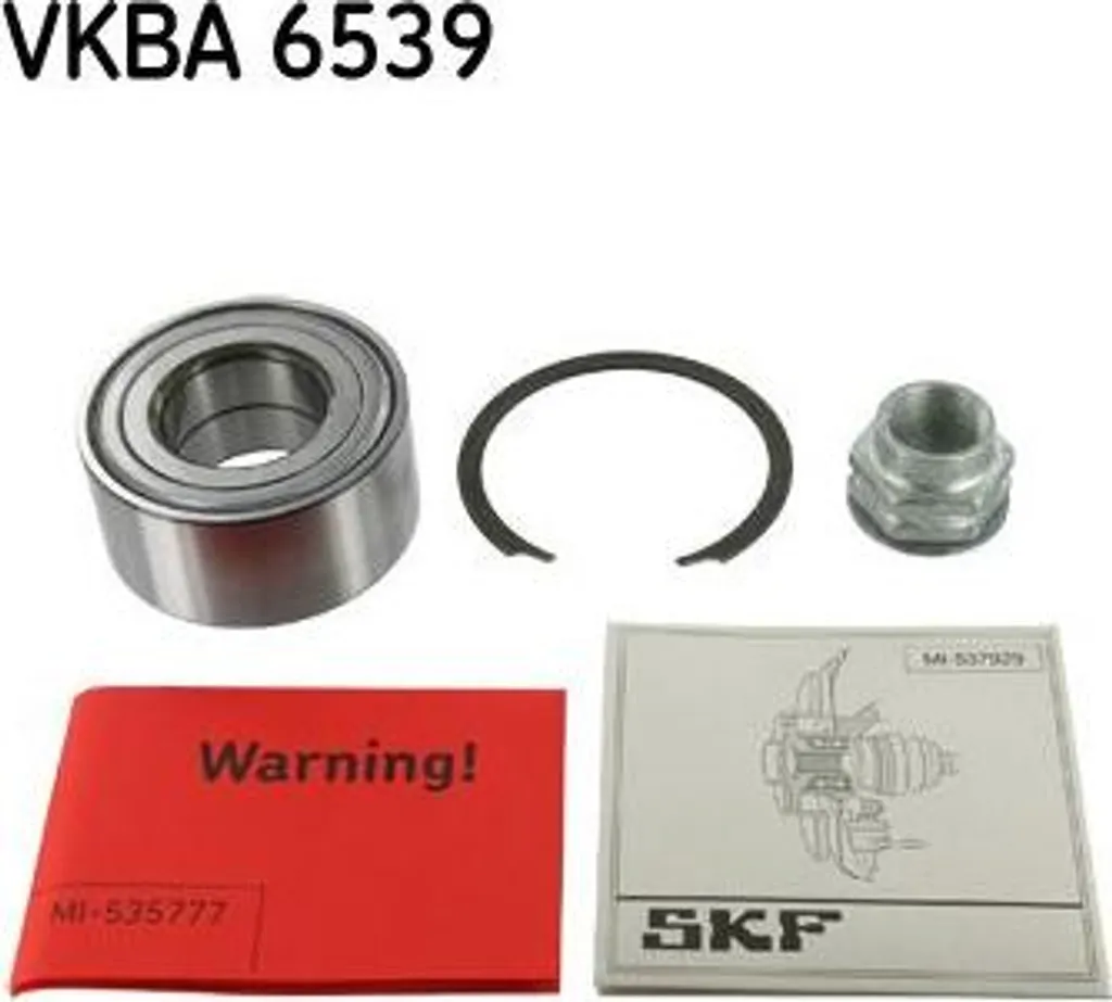 Changement de Roulement de Roue pour Mito et Punto Kit SKF VKBA 6539