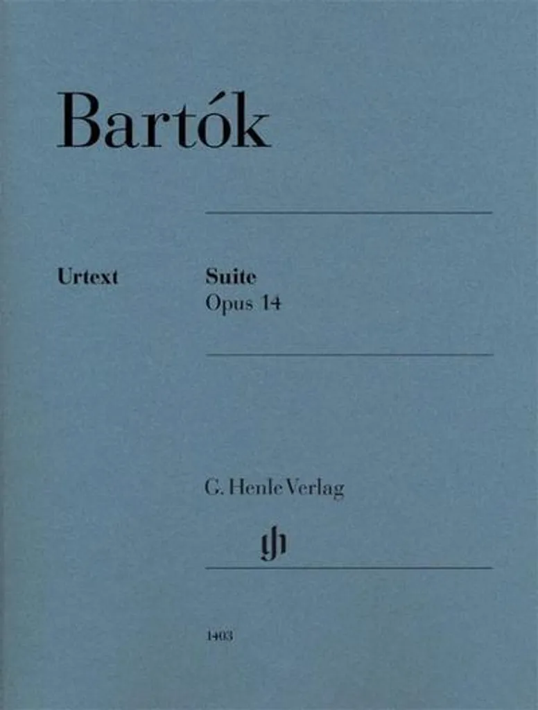 Suite op. 14 Bartók Piano - Partition Lisible sans Reflet pour Concert