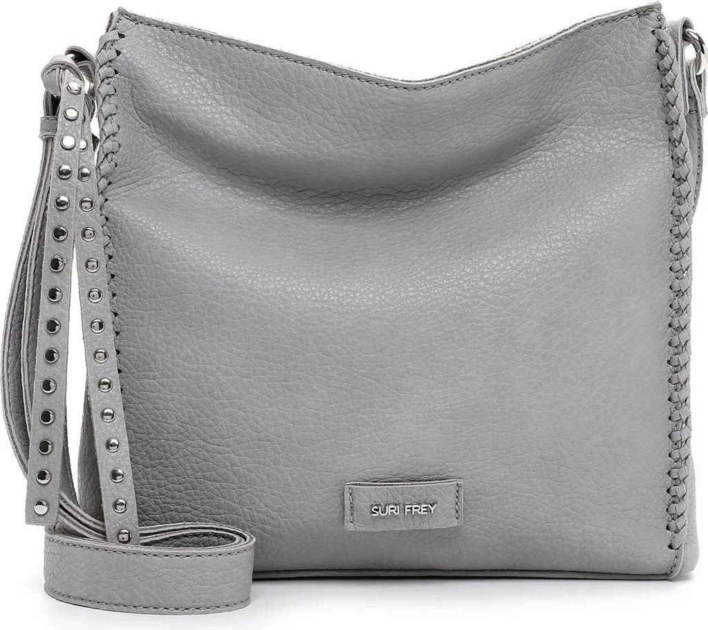 SURI FREY Franzy Borsa Tracolla Grigia: Leggera e Resistente - 100% Vegan