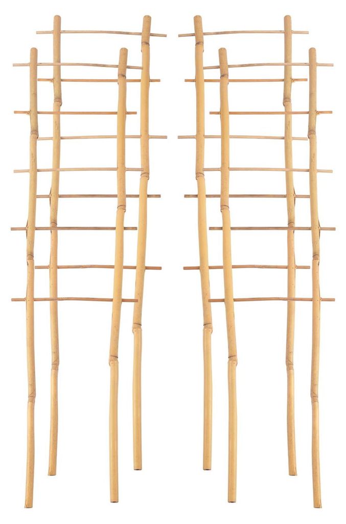 4x Bambusspalier 60cm Rankhilfe Blumenstütze Rankgitter Produktbild 