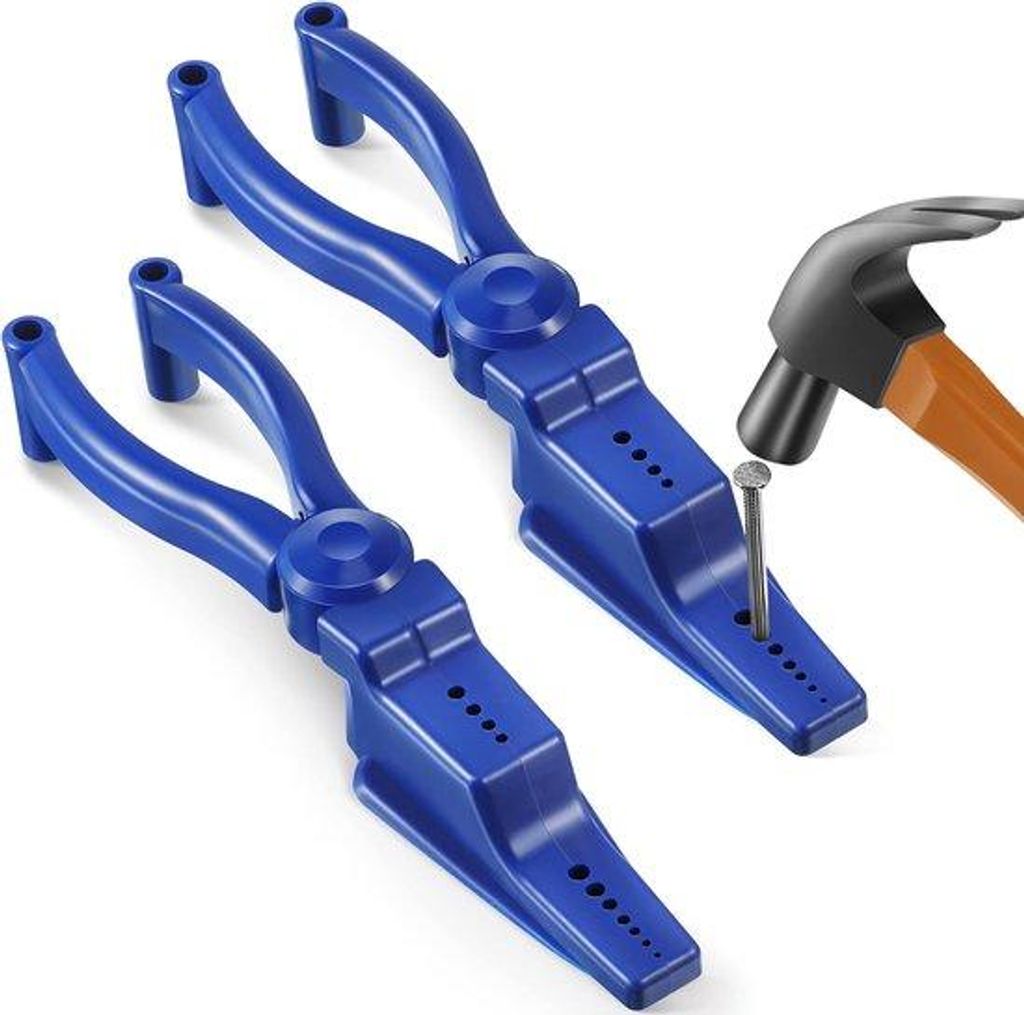 Hammerklemmhalter, Hammerklemmschere, Gleitschraubenstift für Fingerabschirmung, Grundwerkzeug für Reparaturen und Holzbearbeitung.