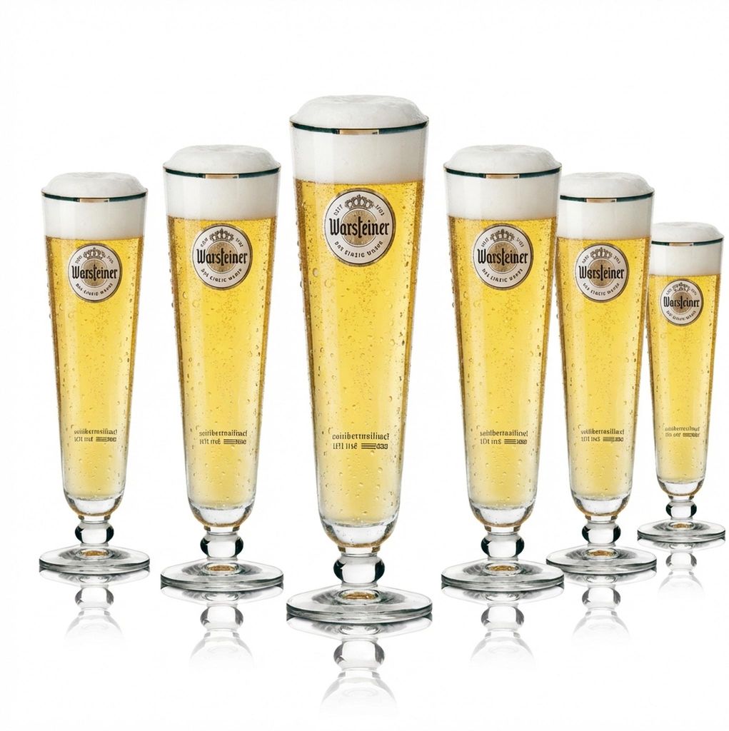 6x Warsteiner Bier Glas 0,3l Tulpe Exklusiv Produktbild 