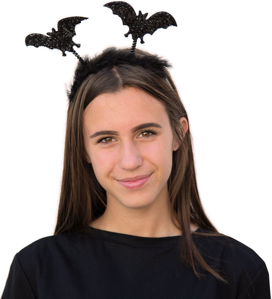 Kefley Halloween Fledermaus Stirnband & Haarspangen – Rosa Flügel-Set Für Frauen & Mädchen