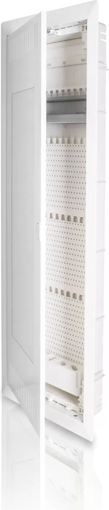 f-tronic HW/UP Kommunikationsvert. 4r., Jumbo48KW, mit W-LAN Tür, Patchfeld, Steckdose 3-fach 7250065