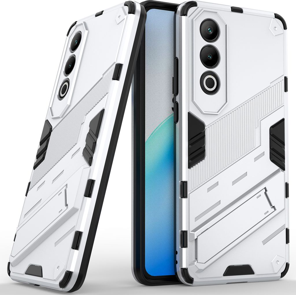 Armor Hülle für OnePlus Nord CE4 Hybrid PC TPU Bumper Stoßfestes Schutzhülle mit Standfunktion Orange