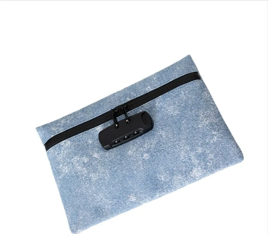 Portafoglio Viaggio con Codice INF: Sicurezza Blu Antifurto Estrema