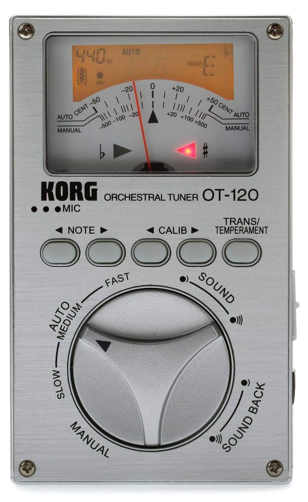 Korg EKO OT-120 Chromatisches Stimmgerät, schwarz