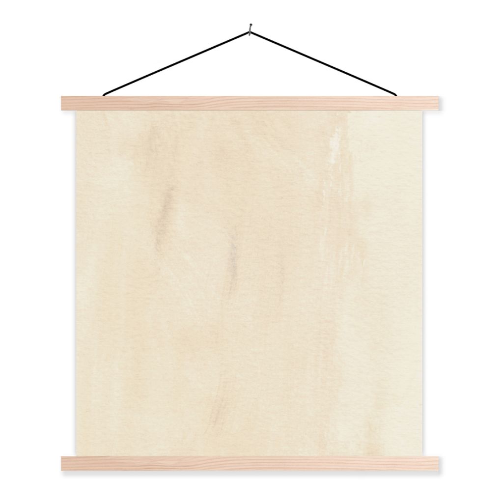 MuchoWow Textilposter Farbe - Textur - Gestaltung 40x40 cm mit holzfarbenen Rahmen - Posterleiste