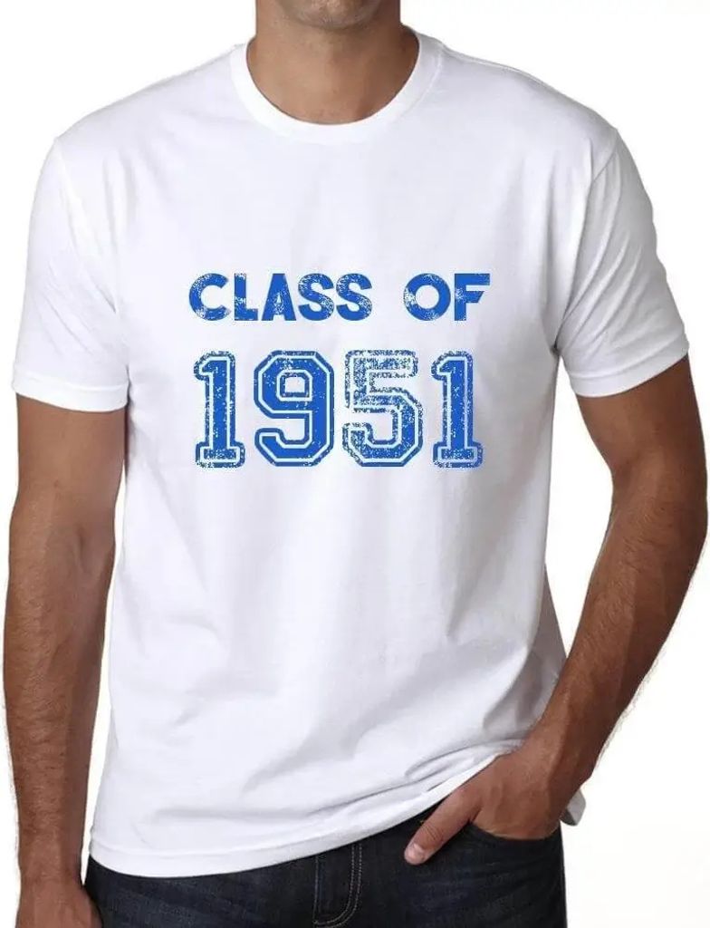 Herren Grafik T-Shirt Klasse von 1951 – Class Of 1951 – Geschenk 73. Geburtstag Jahrestag 73 Jahre Jubiläum 73 Jährige Mann Jahrgang 1951 Kur...