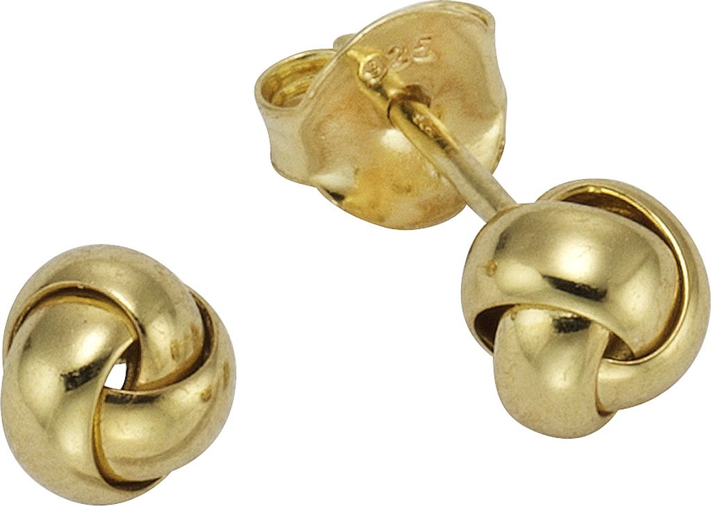 F Ohrstecker 925/- Sterling Silber 0,6cm gelb 271220067-1
