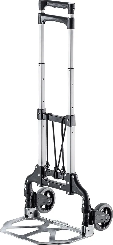 Chariot de transport en aluminium pliable 70 kg avec poignée réglable