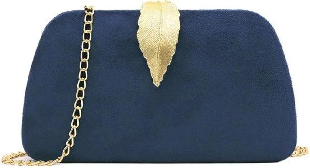 Pochette Milisente pour femme, sac de soirée élégant en velours bleu roi