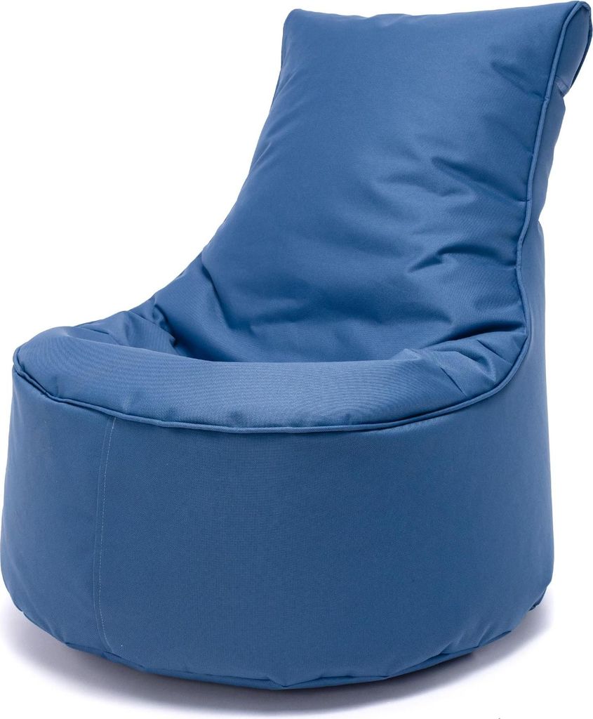 Ecopuf, Sitzkissen, Sessel Bean Bag, Sitzsack, für Innen und Außen, 65x75cm, Farbe Kobaltblau