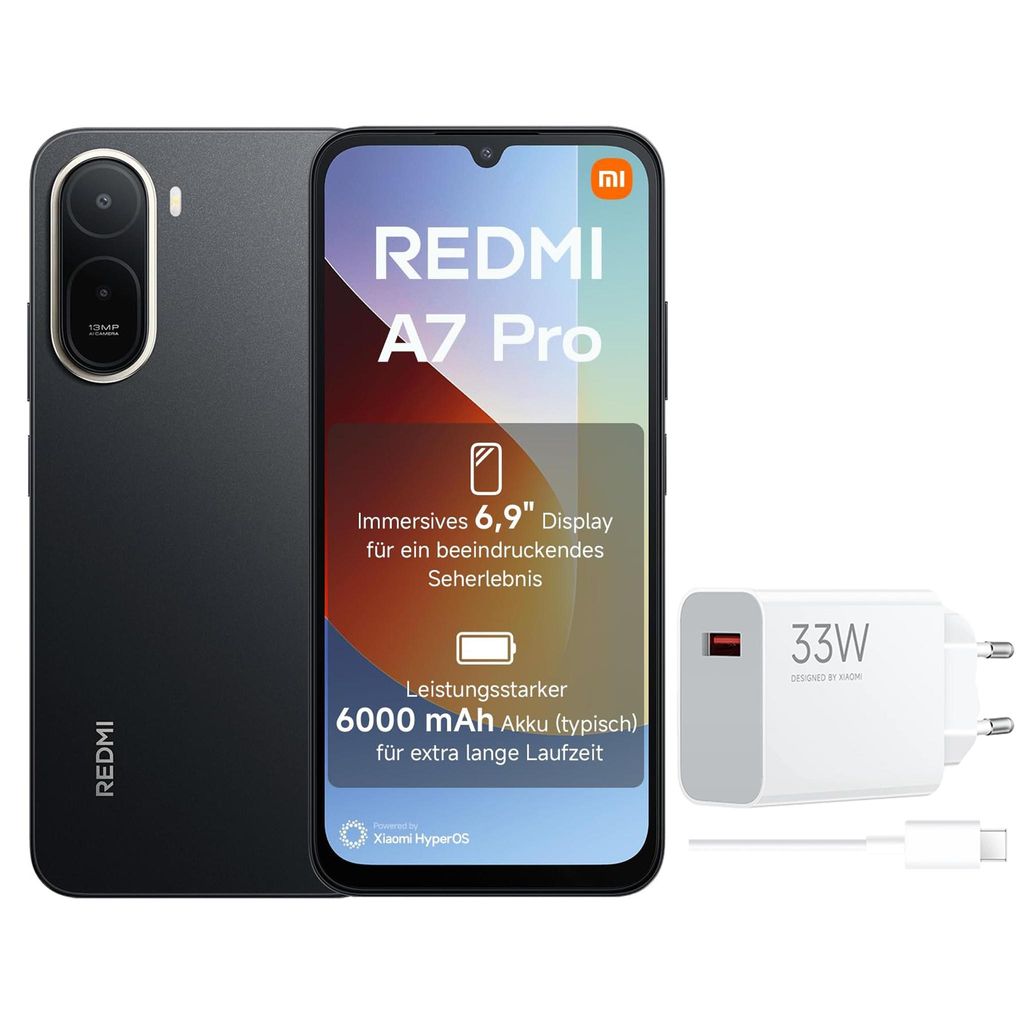 Xiaomi Redmi A7 Pro 4G 4+128GB Schwarz Smartphone 6,9" HD+ Produktbild 