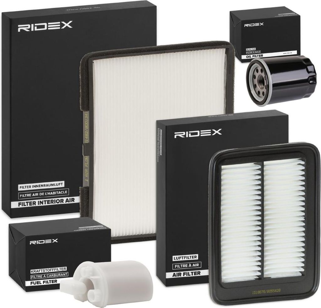 RIDEX Filterset Inspektionspaket Filtersatz für HYUNDAI i10 (PA)