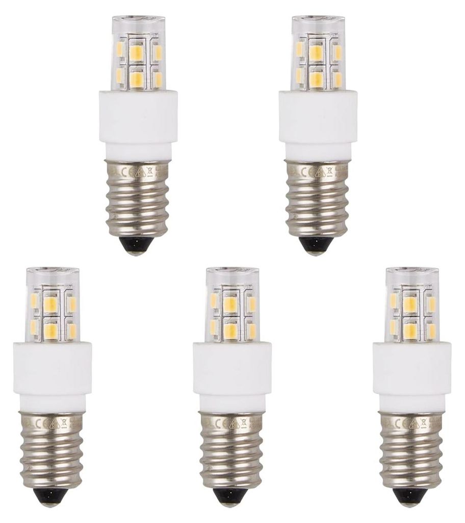 SPL E14 LED Röhrenlampe 1,7W 180lm 2700K Warmweiß 30V Klar 5 Stück