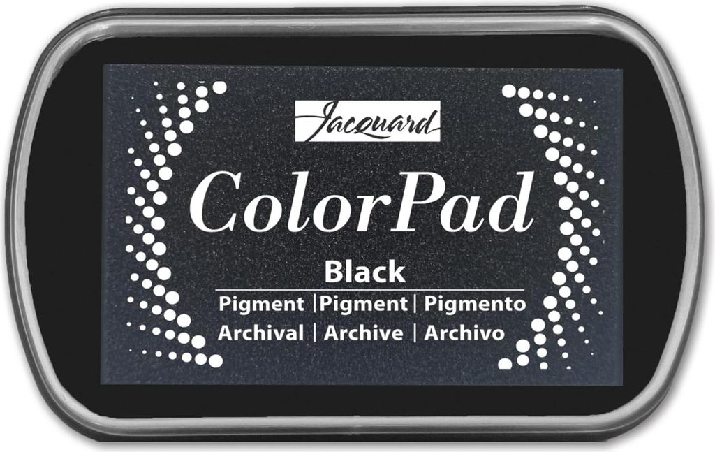 Jacquard Pigment Stempelkissen Black - kreatives Spielzeug für Kinder
