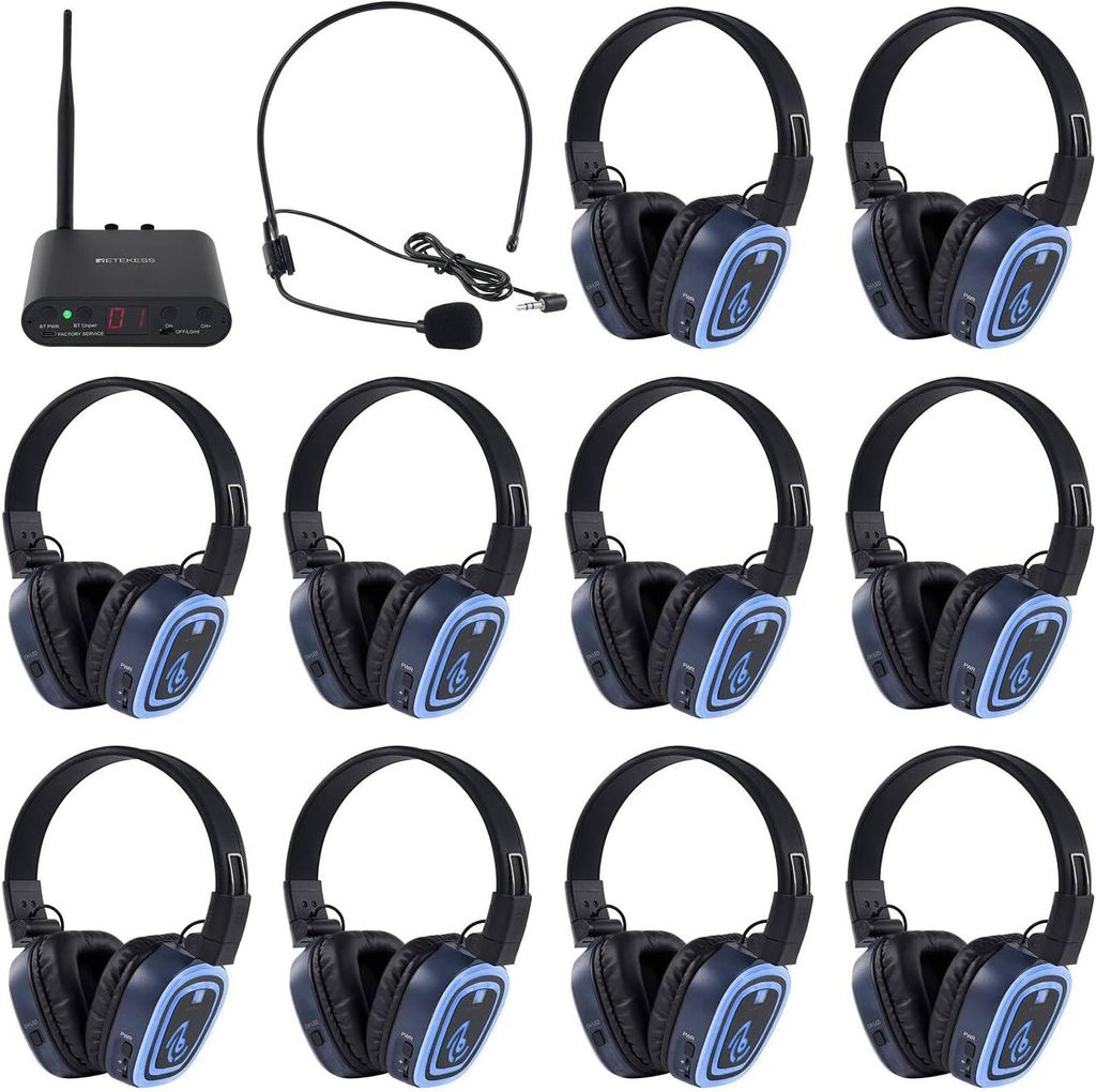 Retekess TA004S Silent Disco Kabelloser Kopfhörer, RF Produktbild 